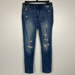 Abercrombie & Fitch Womens Harper Super Skinny Medium Blue Wash Jeans 25, 0S